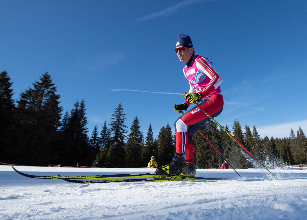 Brian Bushey was 13th in Tuesday's Youth Olympic Winter Games 10k classic. (OIS/Joel Marklund)