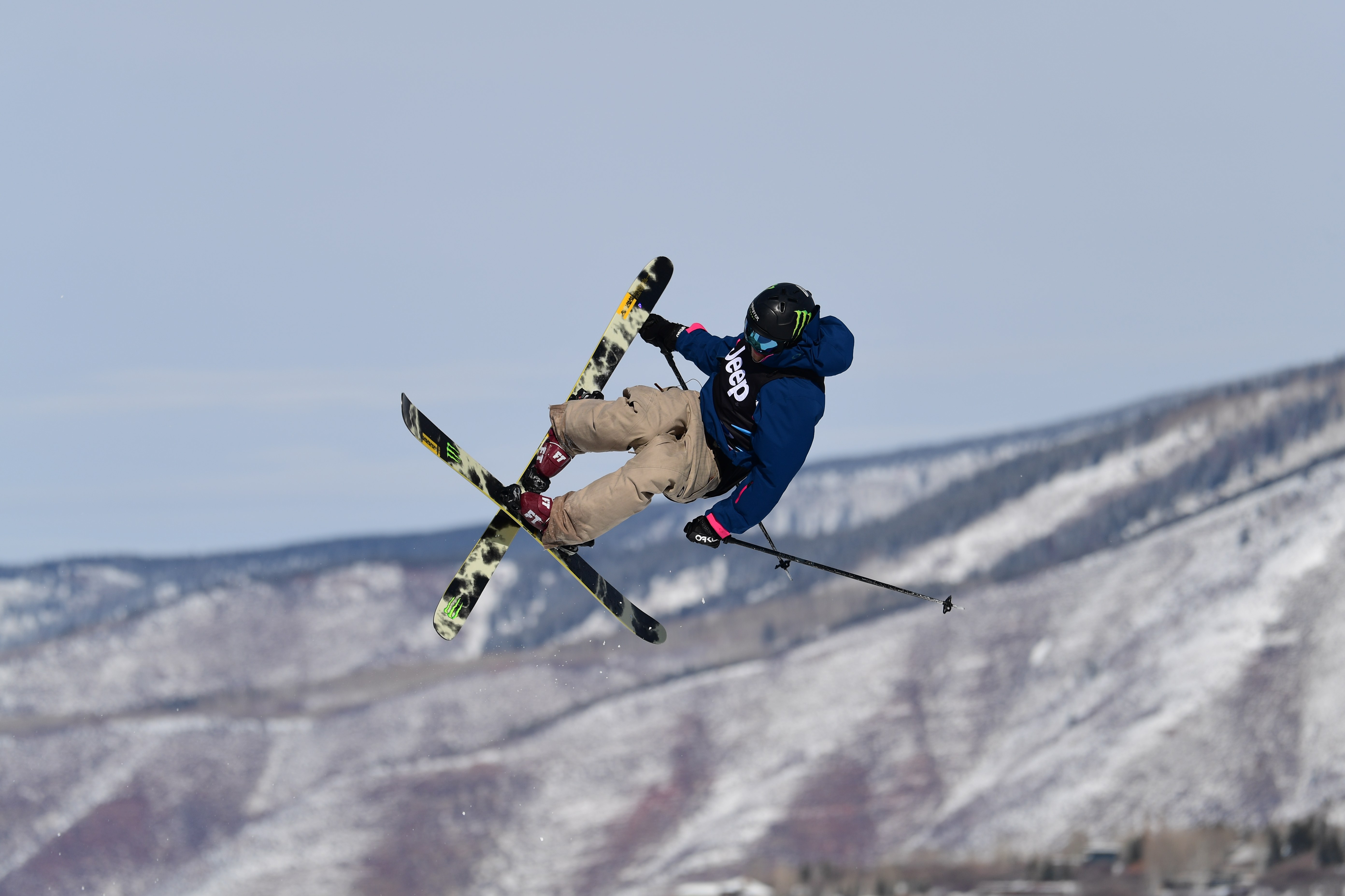 Colby Stevenson competing in Jeep Men's Ski Slopestyle during X Games Aspen 2020. (ESPN Images - Eric Lars Bakke) Colby