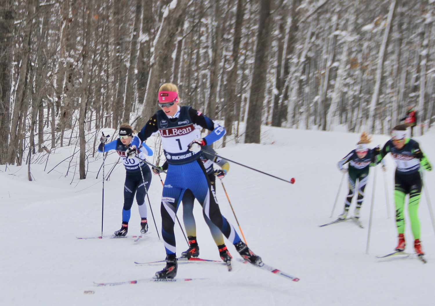 Hailey Swirbul sprinted to her first L.L.Bean U.S. Cross Country Championship title. (U.S. Ski &amp; Snowboard - Bryan Fish)