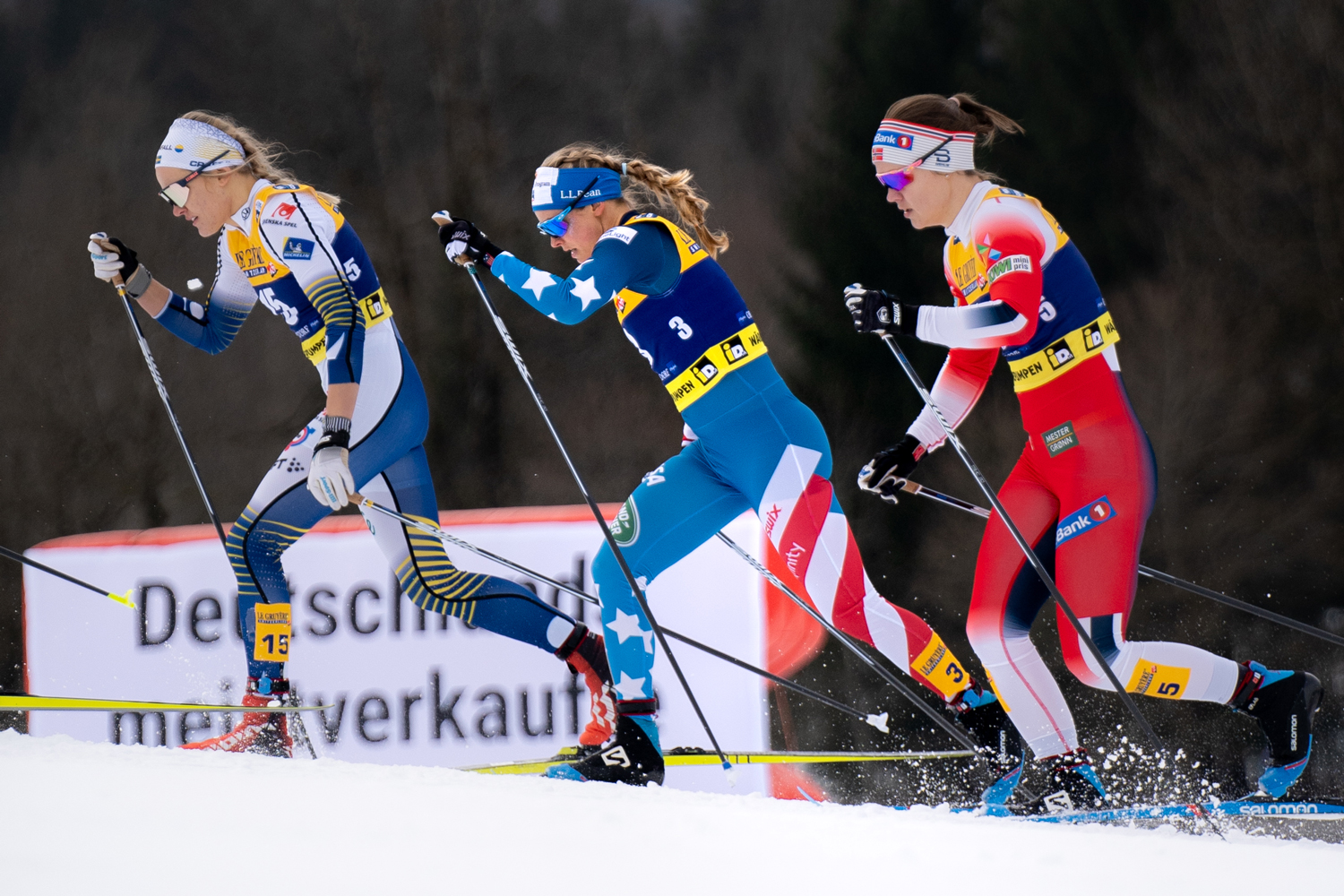 Jessie Diggins finished on the podium in Sunday's classic sprint (U.S. Ski & Snowboard - Ben Merrill) Jessie Diggins finished on the podium in Sunday's classic sprint (U.S. Ski & Snowboard - Ben Merrill)