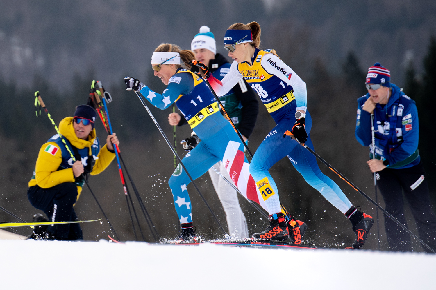 Rosie Brennan finished 16th in Sunday's FIS Cross Country World Cup. (U.S. Ski & Snowboard - Sarah Brunson) Rosie Brennan finished 16th in Sunday's FIS Cross Country World Cup. (U.S. Ski & Snowboard - Sarah Brunson)