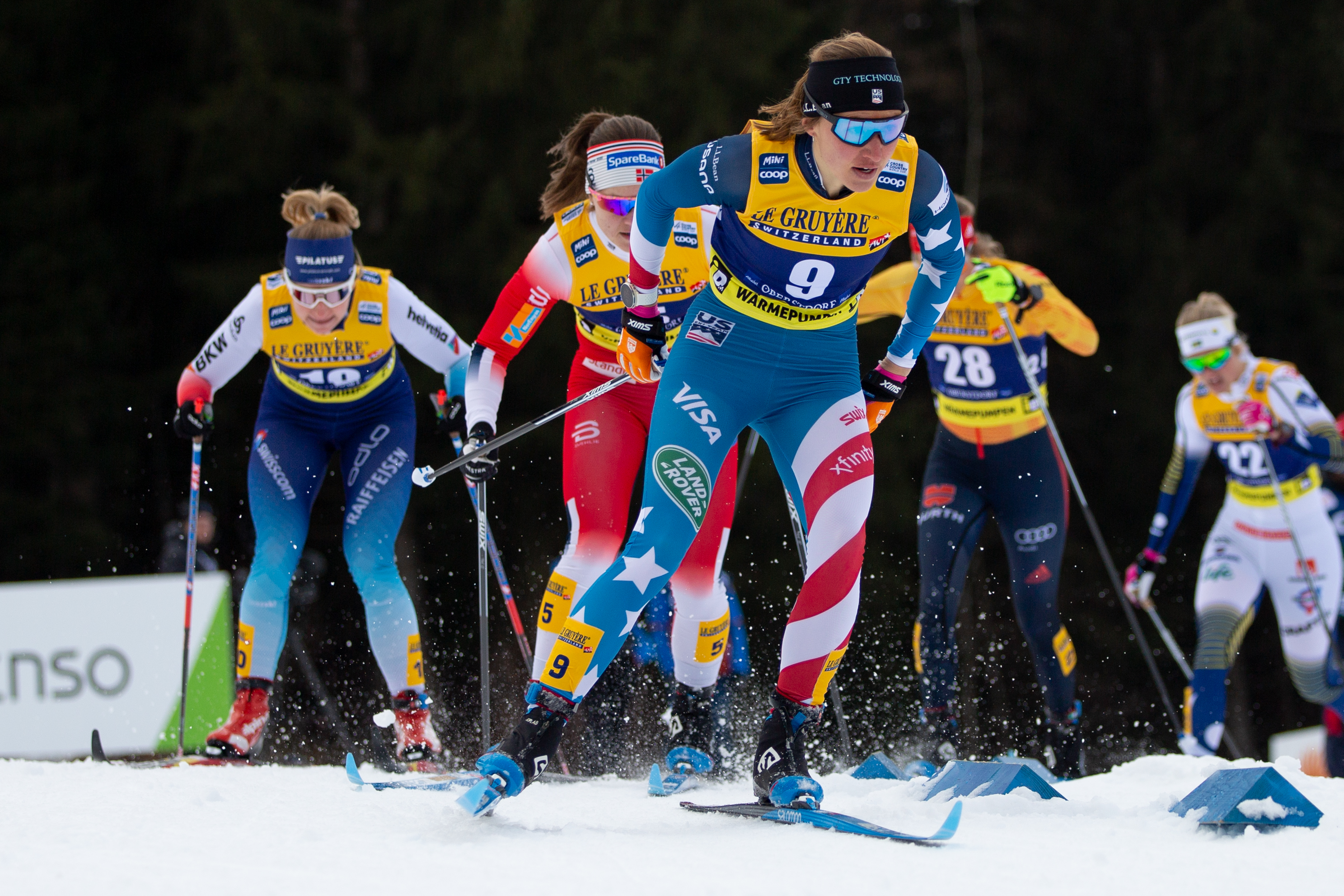 Sophie Cladwell cruised through her quarterfinal and semifinal heats to finish fourth in Sunday classic sprint. (U.S. Ski & Snowboard - Ben Merrill) Sophie Cladwell cruised through her quarterfinal and semifinal heats to finish fourth in Sunday classic sprint. (U.S. Ski & Snowboard - Ben Merrill)
