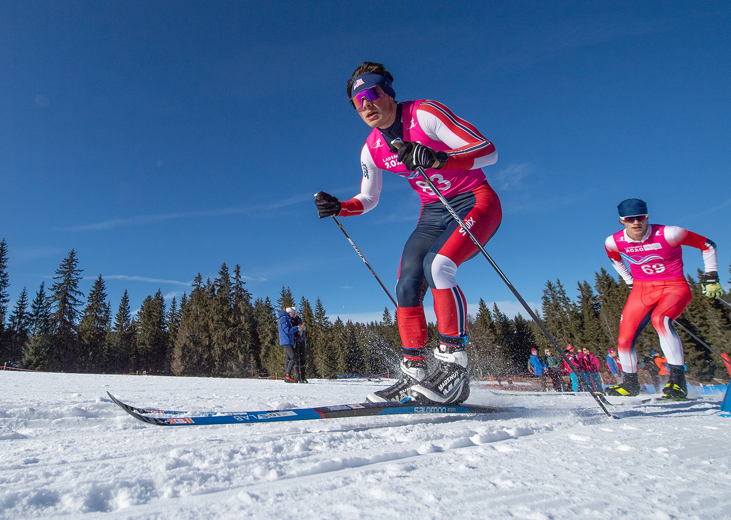 Will Koch skied to the bronze medal in the men's 10k classic at the Youth Olympic Winter Games Tuesday.  (OIS/Joel Marklund)