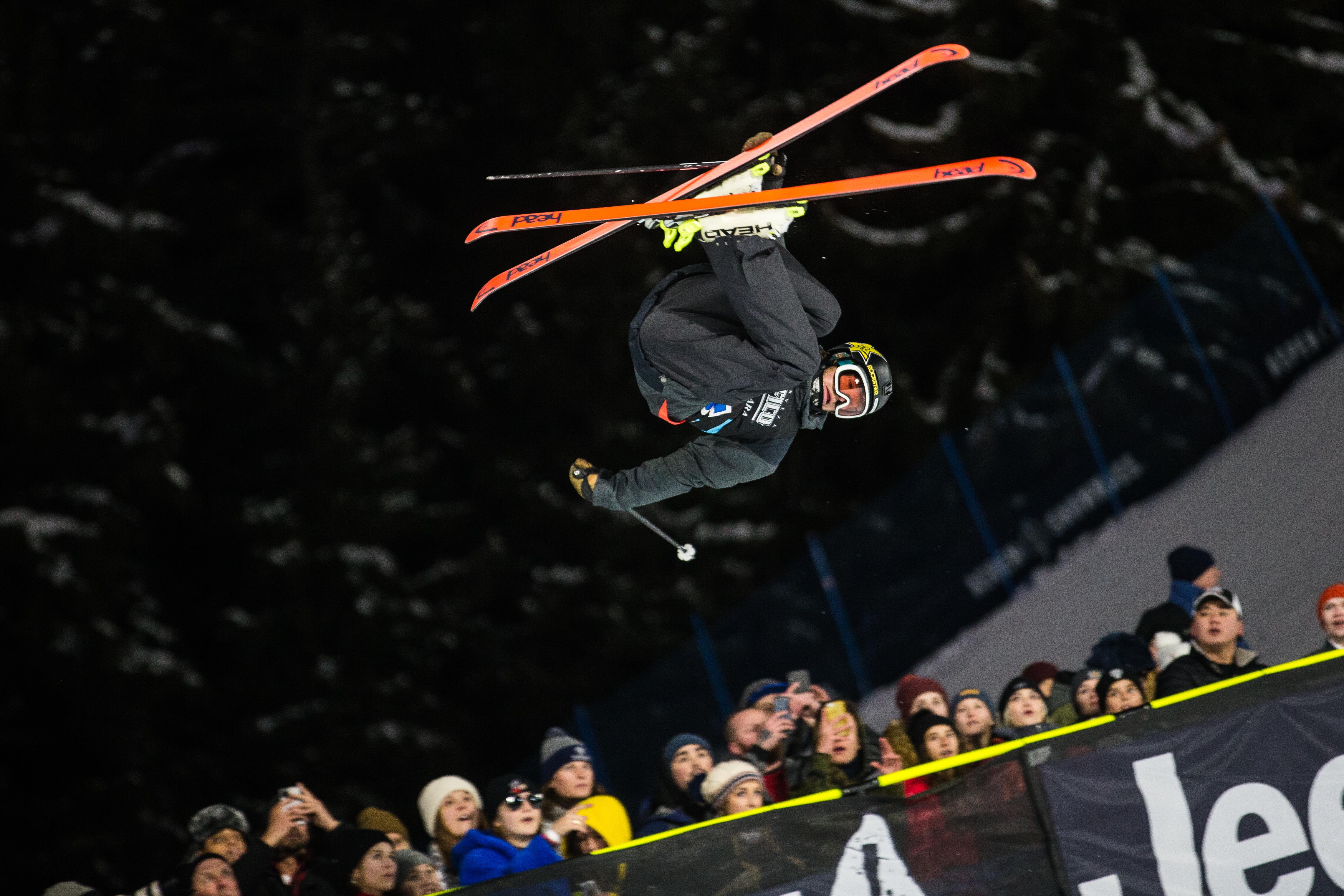 Aaron Blunck competing in the Men's Ski SuperPipe during X Games Aspen 2020. (ESPN Images - Dave Camara) Aaron Blunck