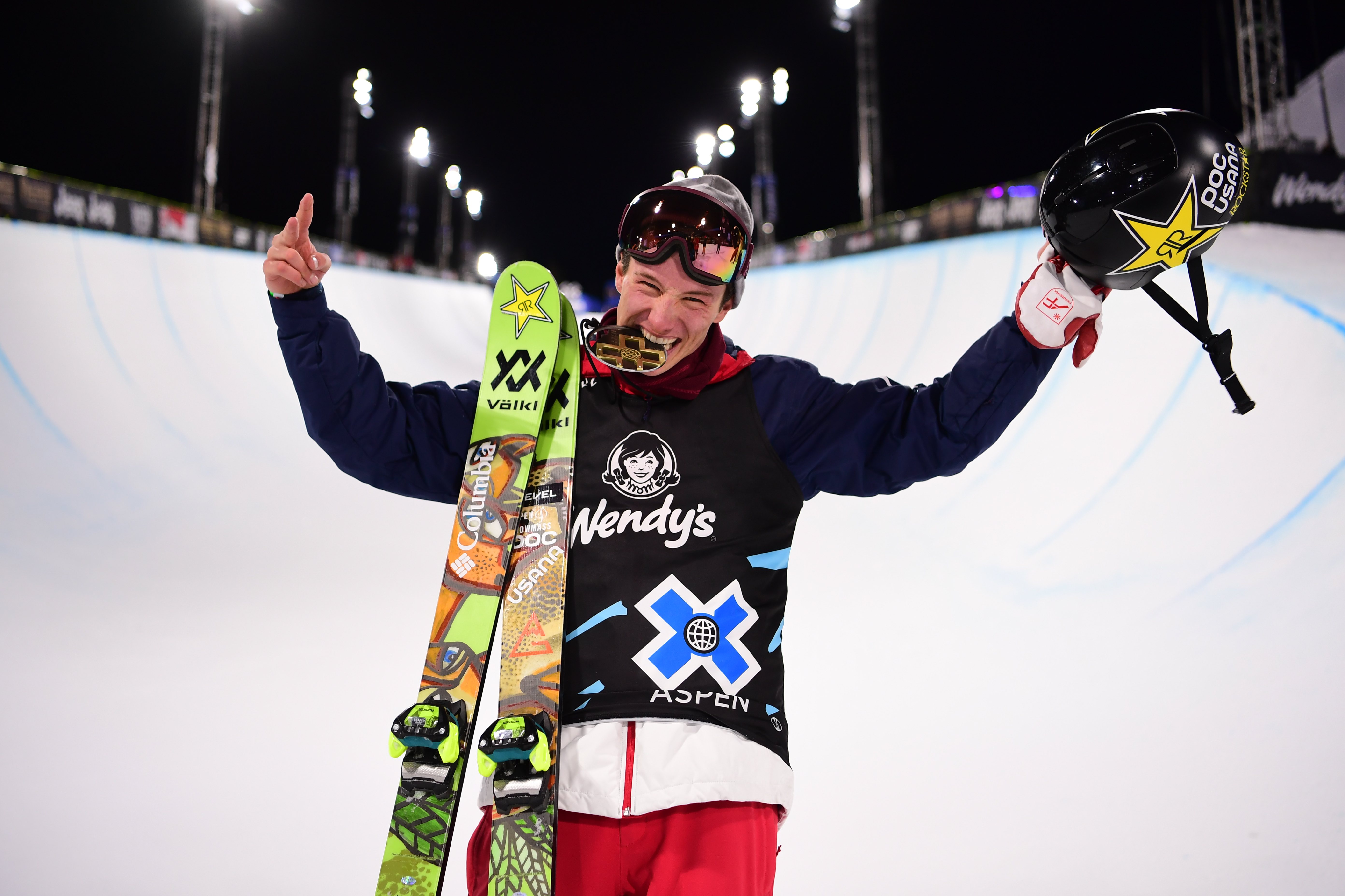 Alex Ferreira competing in the Men's Ski SuperPipe during X Games Aspen 2020. (ESPN Images - Phil Ellsworth ) Alex Ferreira