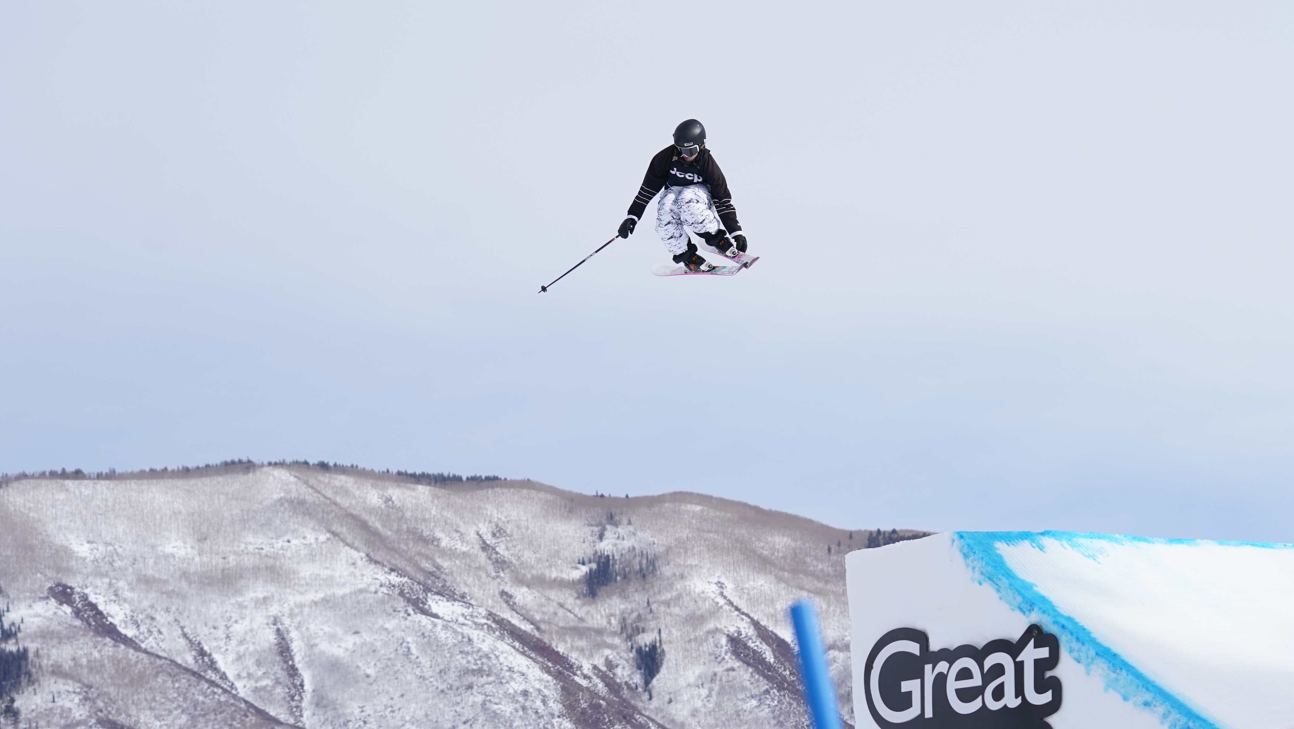 Caroline Claire competing in Jeep Women's Ski Slopestyle during X Games Aspen 2020. (ESPN Images - Matt Morning) Caroline Claire