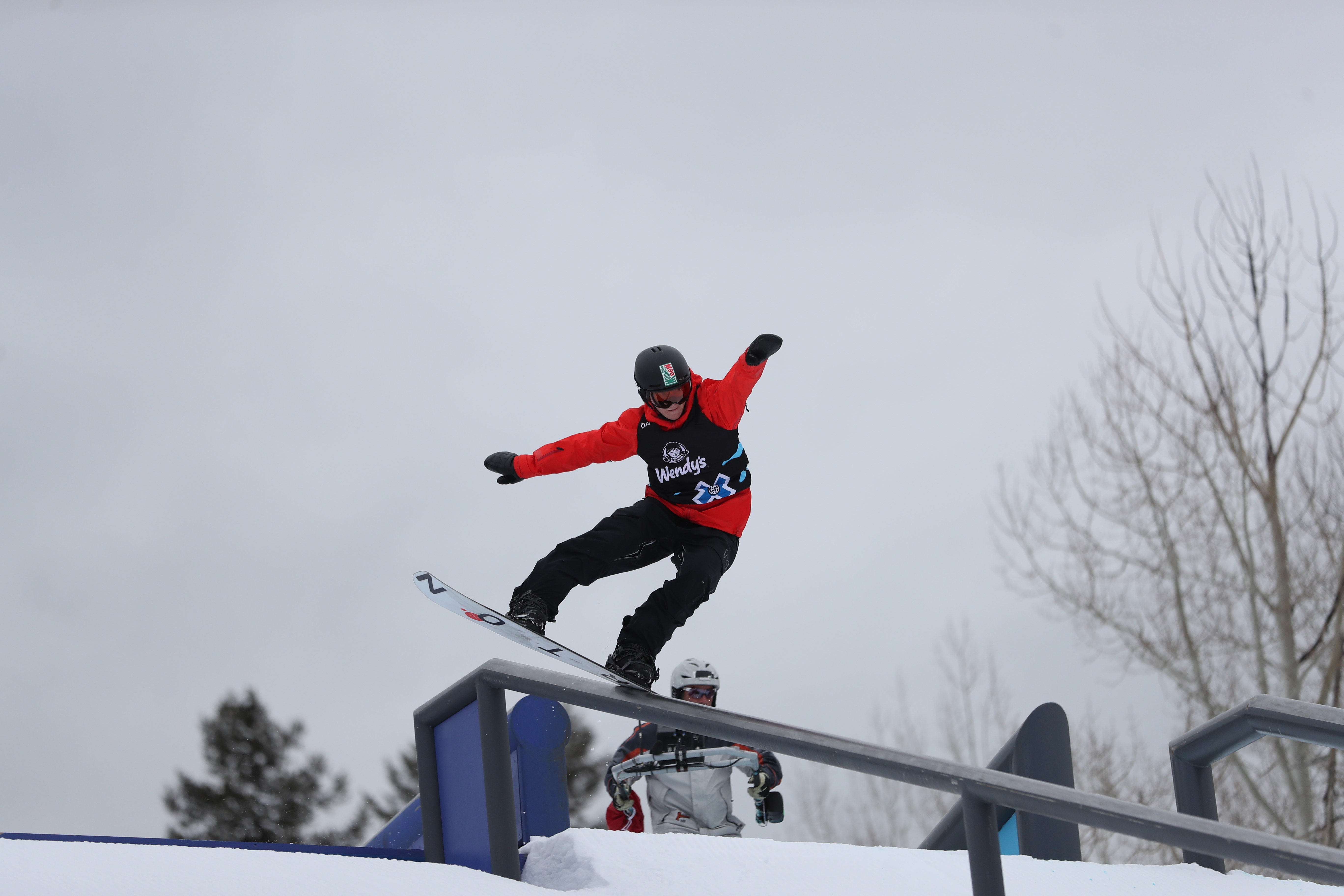 Red Gerard competing in Jeep Men's Snowboard Slopestyle during X Games Aspen 2020. (ESPN Images - Gabriel Christus) Red Gerard
