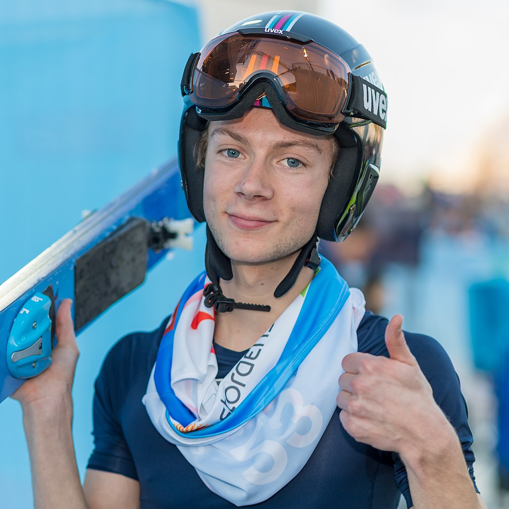 Big thumbs up from Ski Jumping/Nordic Combined Athlete of the Year Andrew Urlaub. Big thumbs up from Ski Jumping/Nordic Combined Athlete of the Year Andrew Urlaub.