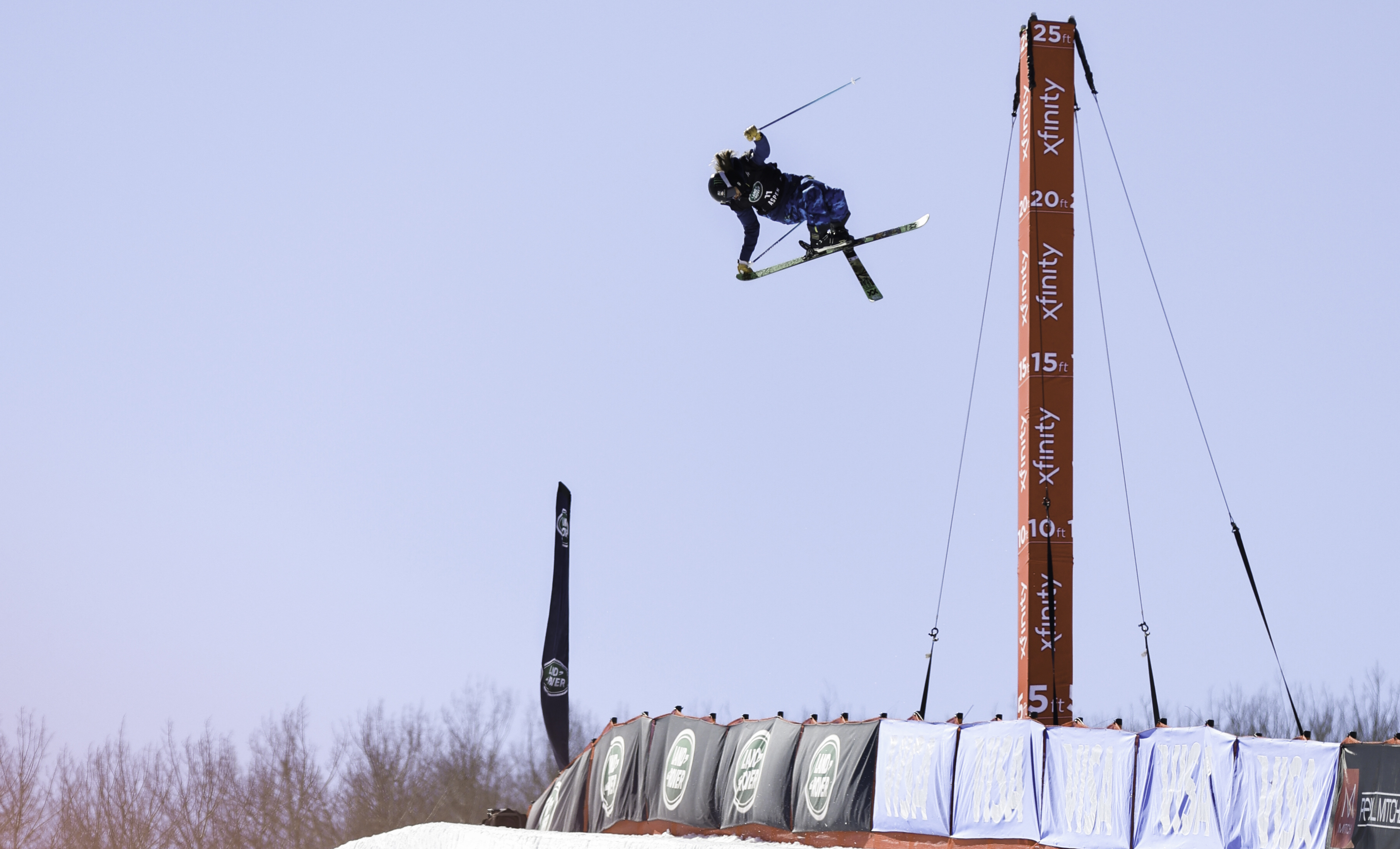 Hanna Faulhaber boosting at the Aspen 2021 FIS Snowboard and Freeski World Championships. (U.S. Ski & Snowboard) Hanna