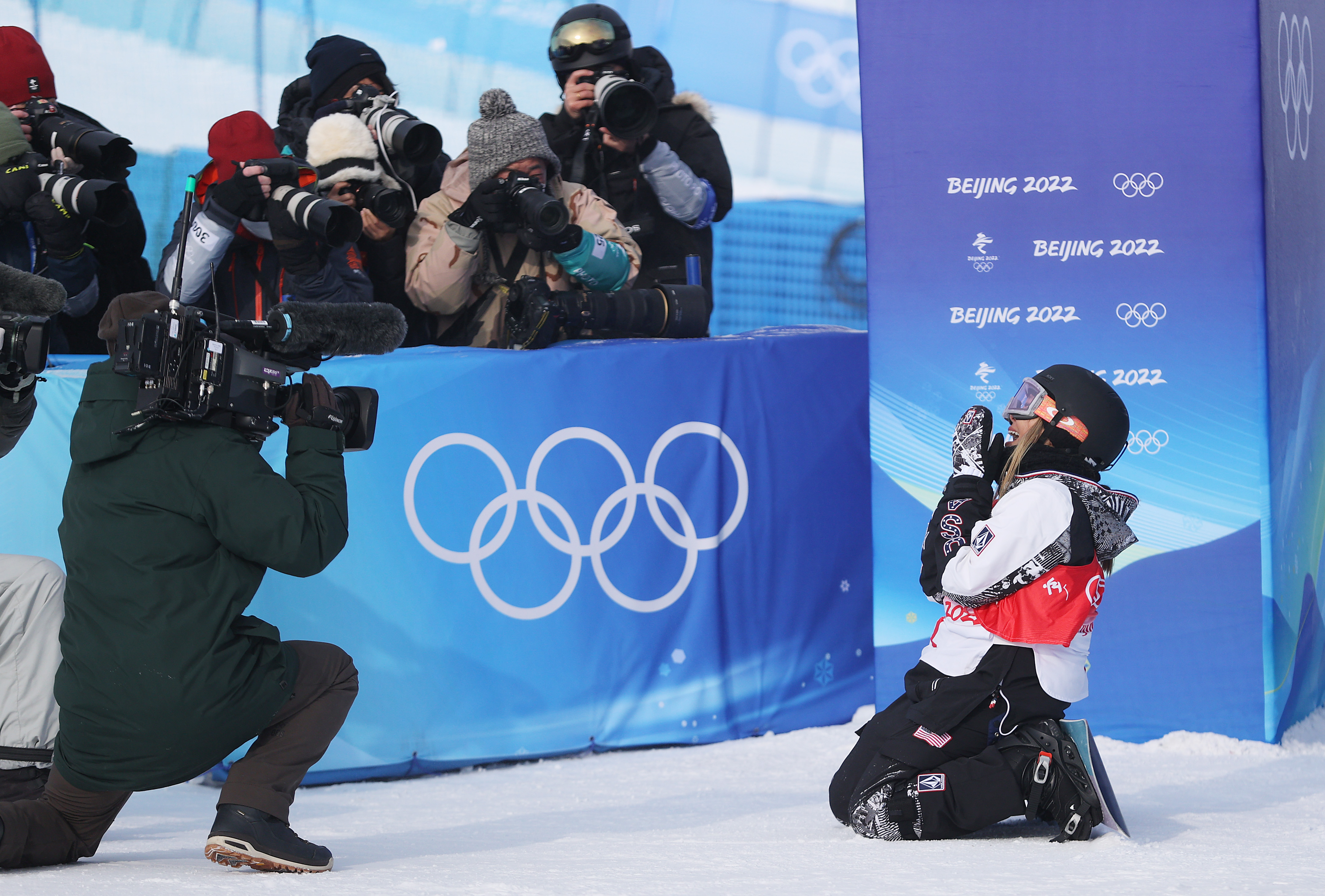 Chloe Kim Reacts to Her First Run