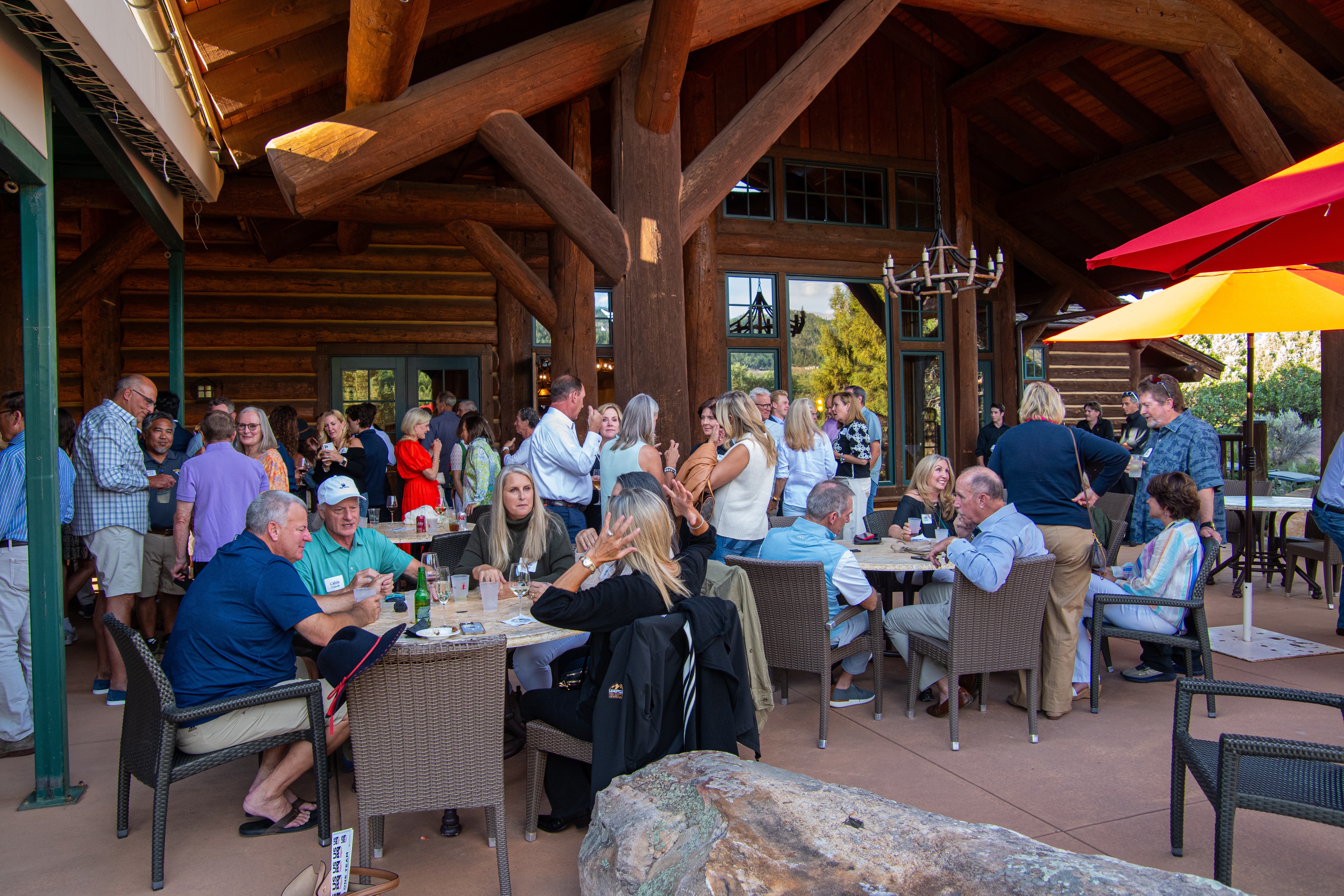 Group photo of the attendees at the fundraiser