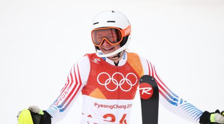 Alice Merryweather joins five of her teammate in the Olympic debut of the alpine team event Saturday. (Getty Images - Dan Istitene)