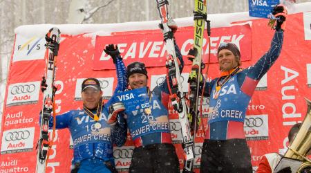 Bode Miller and Steven Nyman Share the Podium at Beaver Creek in 2006