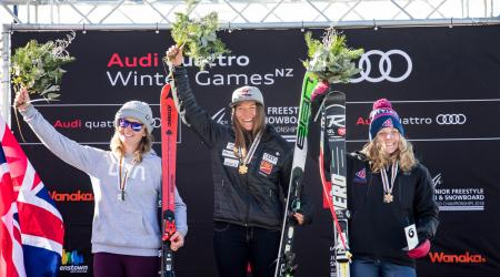 Women's Ski Cross Podium