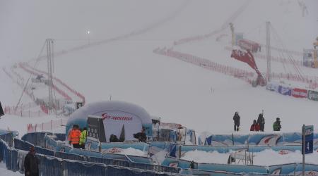 Soelden GS finish arena