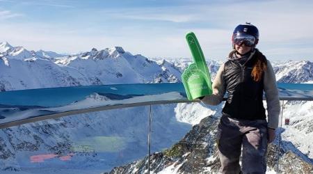 Lauren Salko at the Pitztaler-Gletscher is Austria