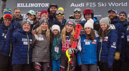 Mikaela Shiffrin Celebrates Killington Slalom Victory