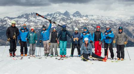 Participants at the 2019 Alpine Level 300 Certification Clinic in Mammoth, California