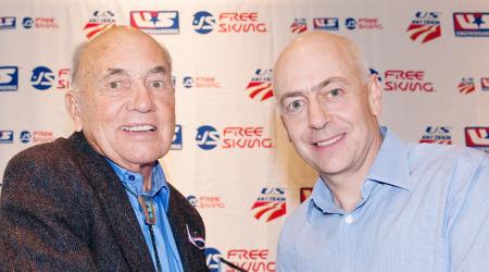 Allen Church (left) received the U.S. Ski & Snowboard Julius Blegen Award. (U.S. Ski & Snowboard)