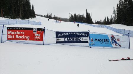 2021 Phillips 66 Western Regional Championship Banners at the base of the SG course
