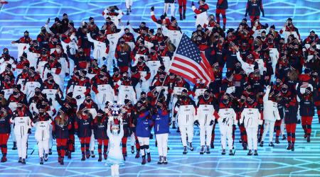 Team USA at Opening Ceremonies