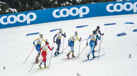 racers in a XC World Cup 
