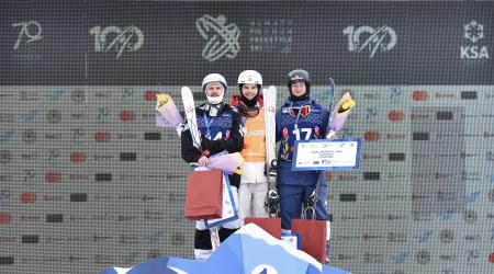 Landon Wendler on the podium