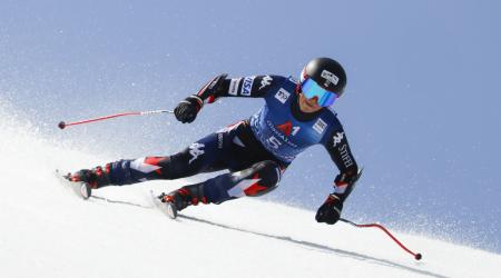 Lauren Macuga competes in the super-G at World Cup Finals in Saalbach, Austria.