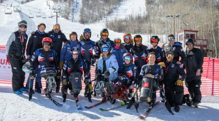 The team smiles at the 2024 Huntsman Cup at Park City Mountain Resort