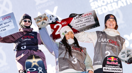 Kim, Mastro and Gerard on the Podium in Laax