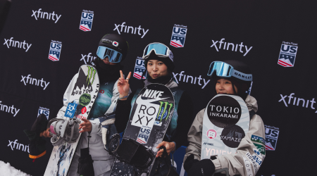 Chloe Kim on the Podium in Aspen