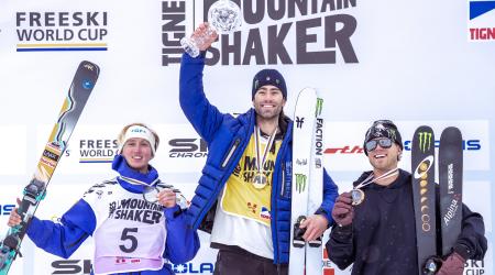 Alex Hall with the 2024-25 slopestyle Crystal Globe, Colby Stevenson third overall