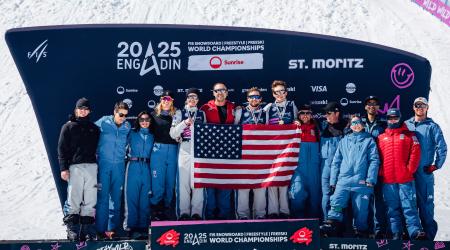 aerials team podium in St. Moritz