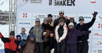 The Stifel U.S. Freeski Team accepting the 2024-25 Nations Cup