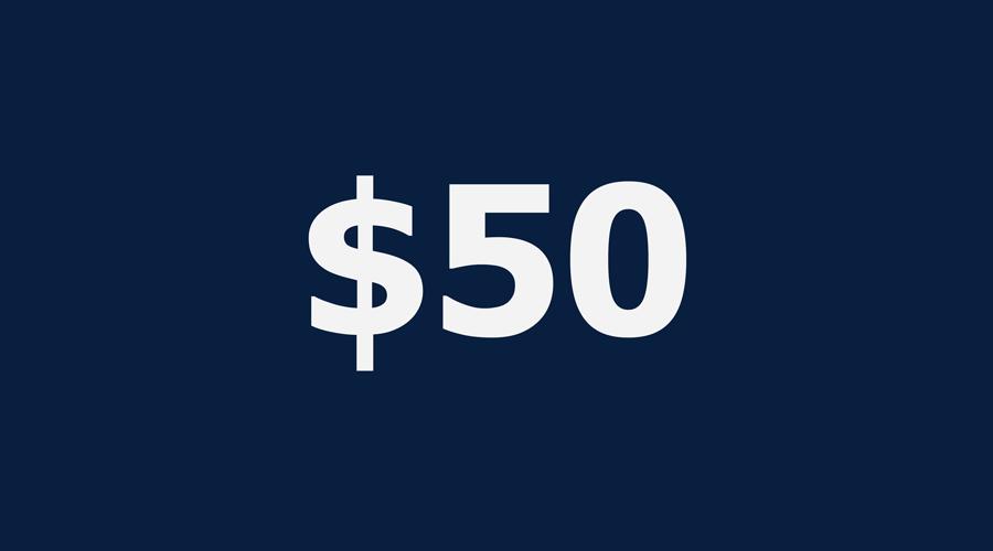 $50 donation